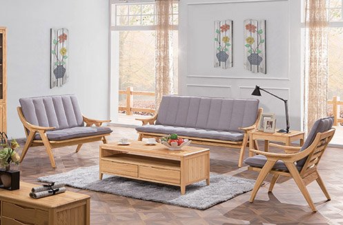 Bàn ghế sofa gỗ phòng khách